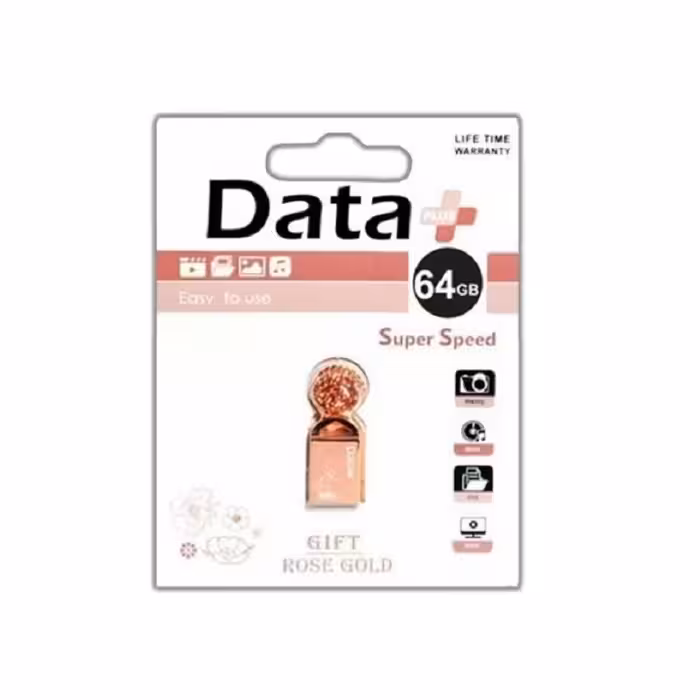  فلش مموری دیتا پلاس مدل  Rose Gold USB2.0 ظرفیت 64 گیگابایت