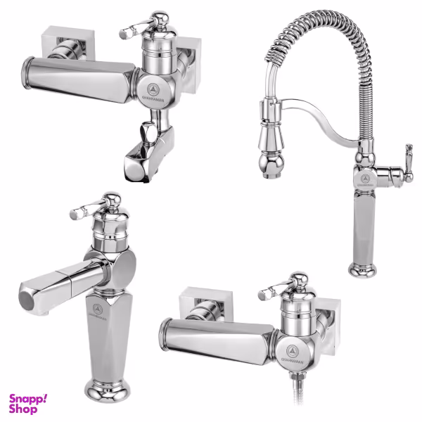 ست شیرآلات قهرمان مدل ارس مجموعه 4 عددی