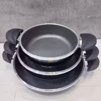 ماهیتابه 3 عددی انسی (دسته نسوز )