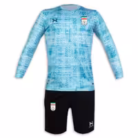 پیراهن و شورت دروازه بانی ایران 2023 (آبی)