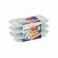 ست ظرف فریزری نسیم 3عددی  (لیمون)