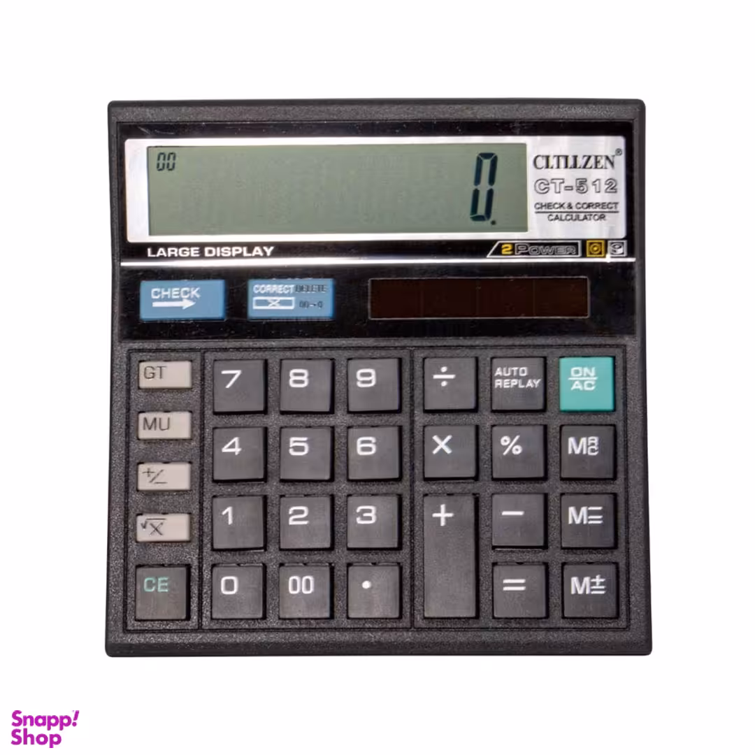 ماشین حساب سیتیزن (Citizen) مدل Ct512