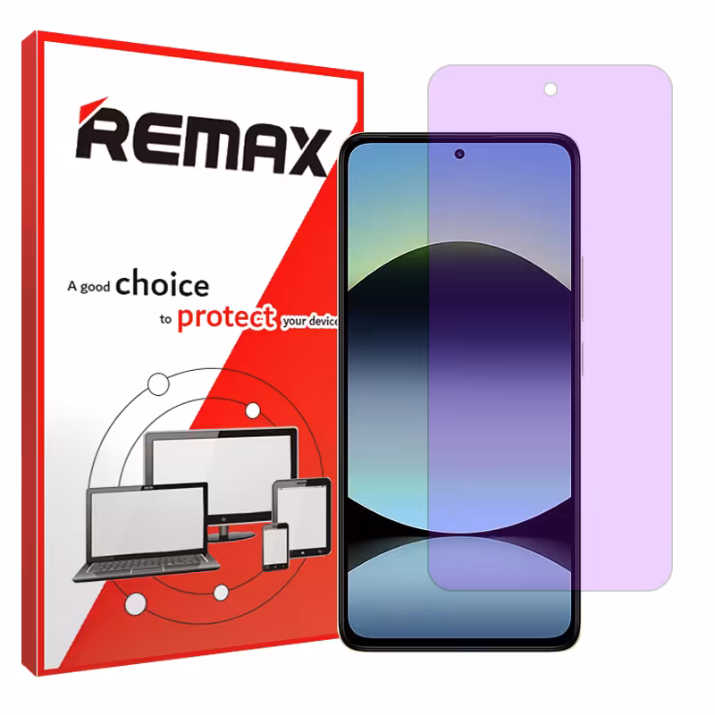 گلس شیائومی Redmi Note 14 4G مدل هیدروژلی آنتی پرپل برند ریمکس کد S