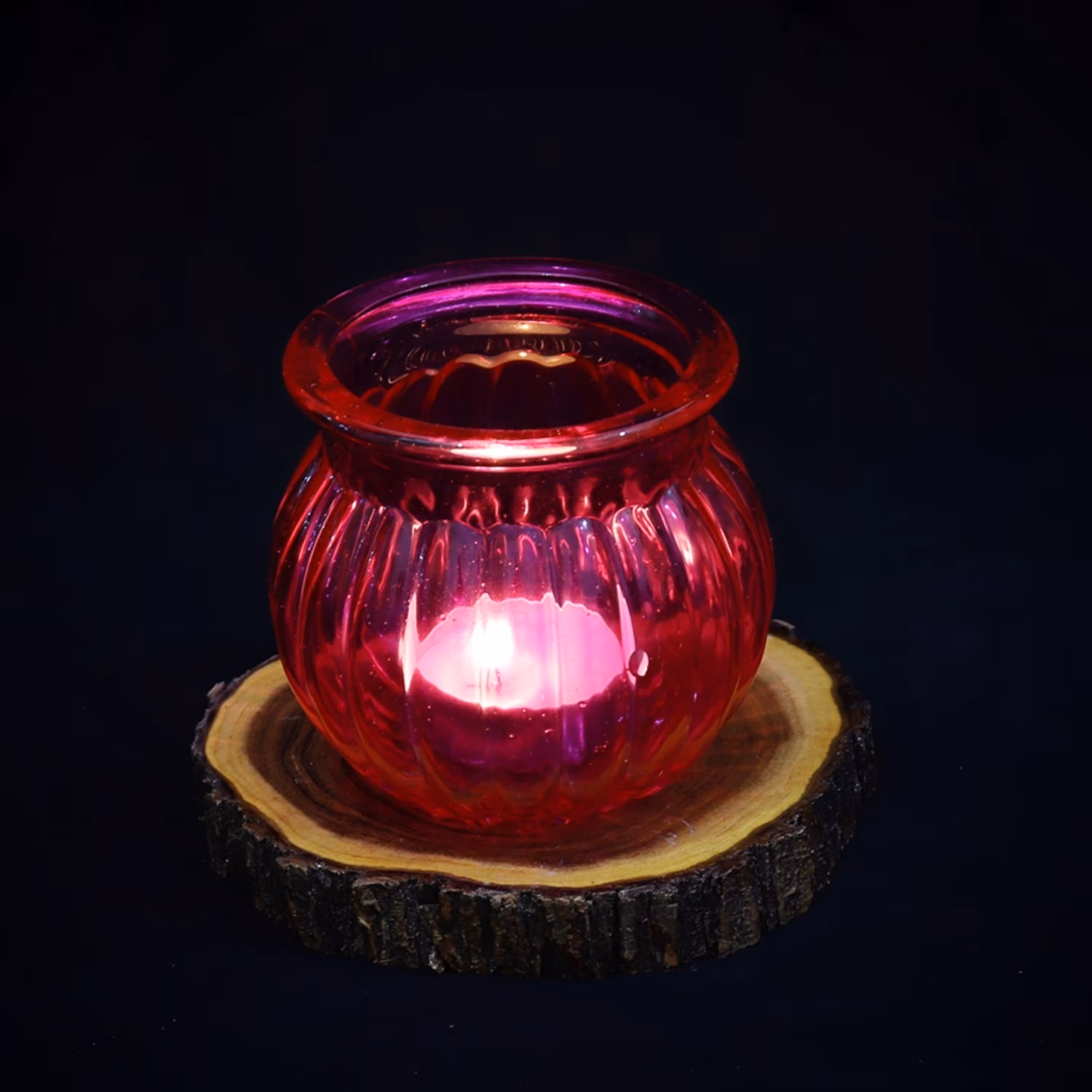 شمعدان شیشه ای وارمر و استند چوبی (دوتا بخر سه تا ببر)