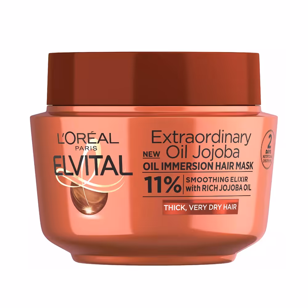 ماسک مو مغذی لورال حاوی روغن جوجوبا Loreal Elvive Olio Straordinario Di Jojoba Maschera • خوش آرا