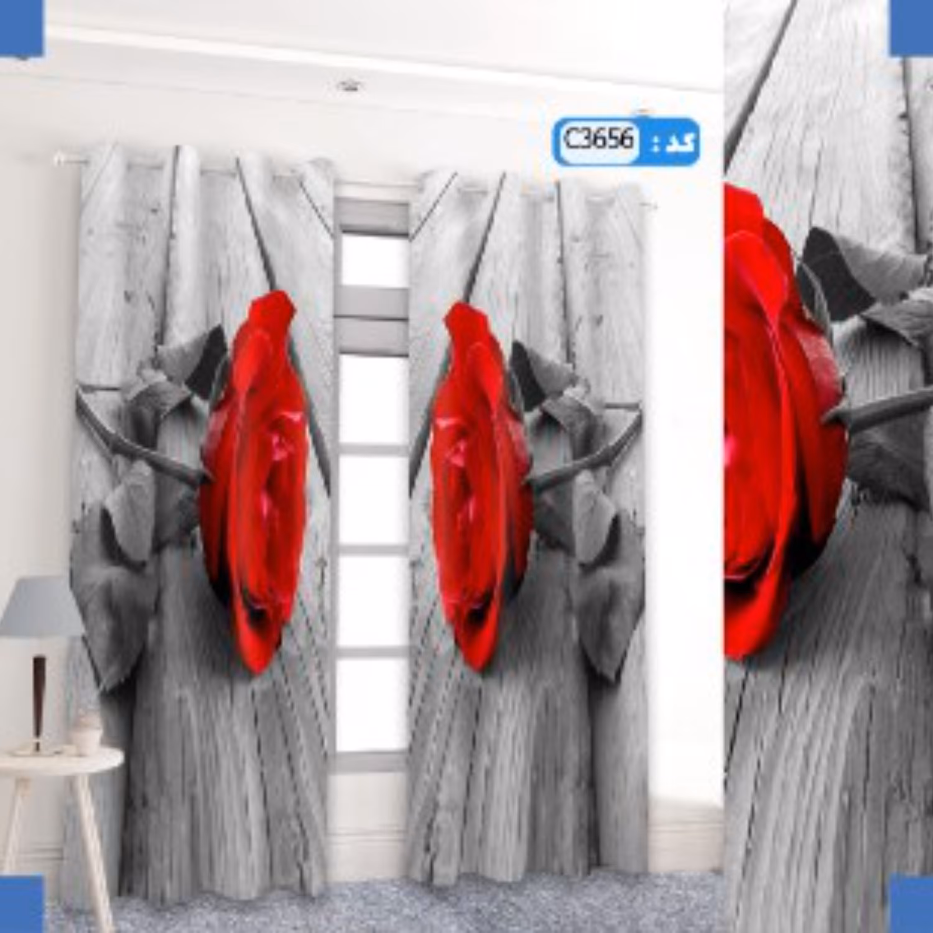 پرده تصویری پانچ شده ارتفاع 3 متر و عرض 1.5 متر  در طرح30