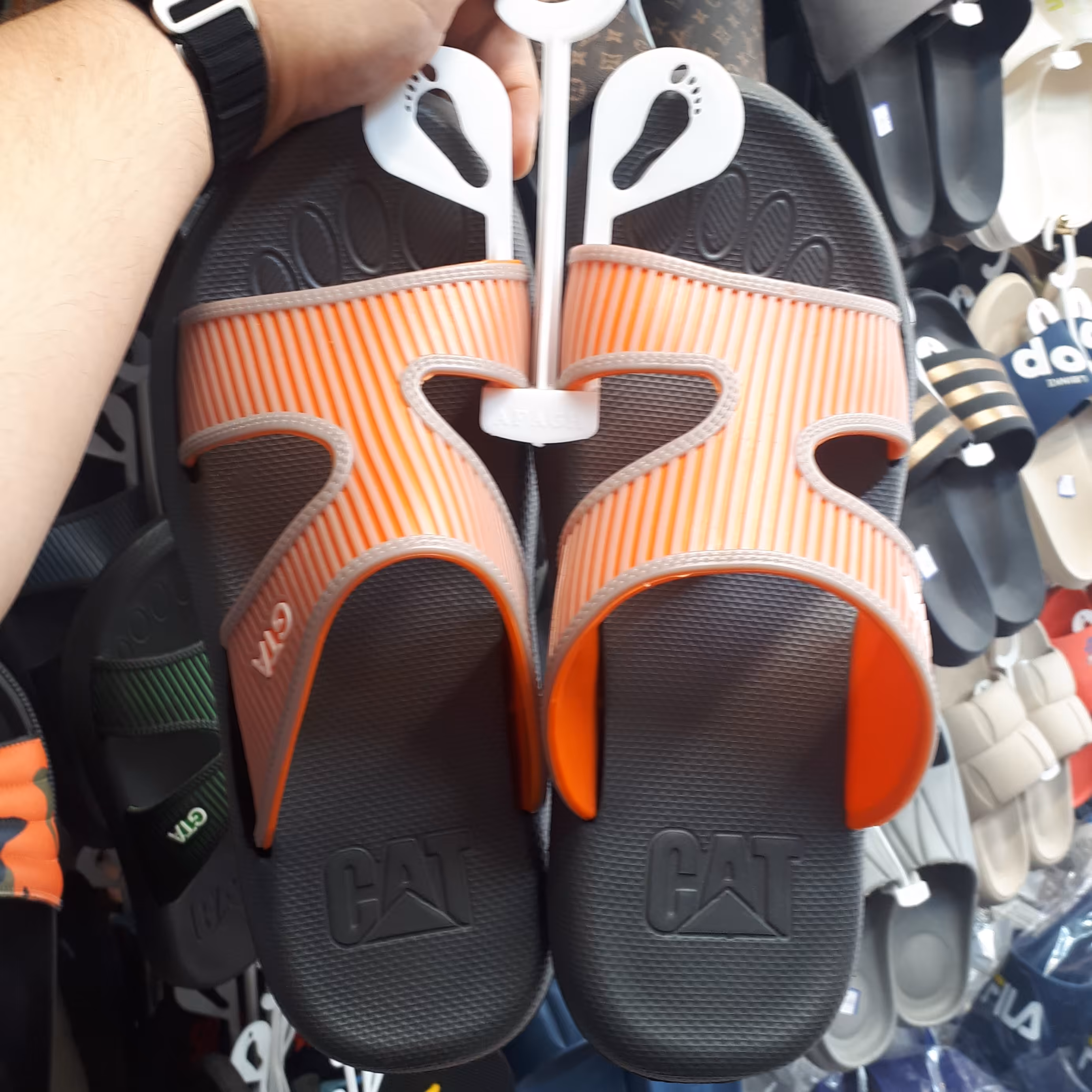 دمپایی مردانه کاترپیلا  نارنجی