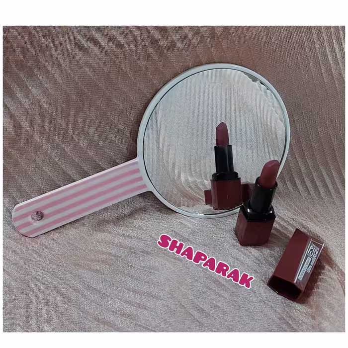 آینه دسته دار  کیفیت عالی و بدون موج   صفحه آینه بزرگ برای آرایش و اصلاح بهتر ابرو 