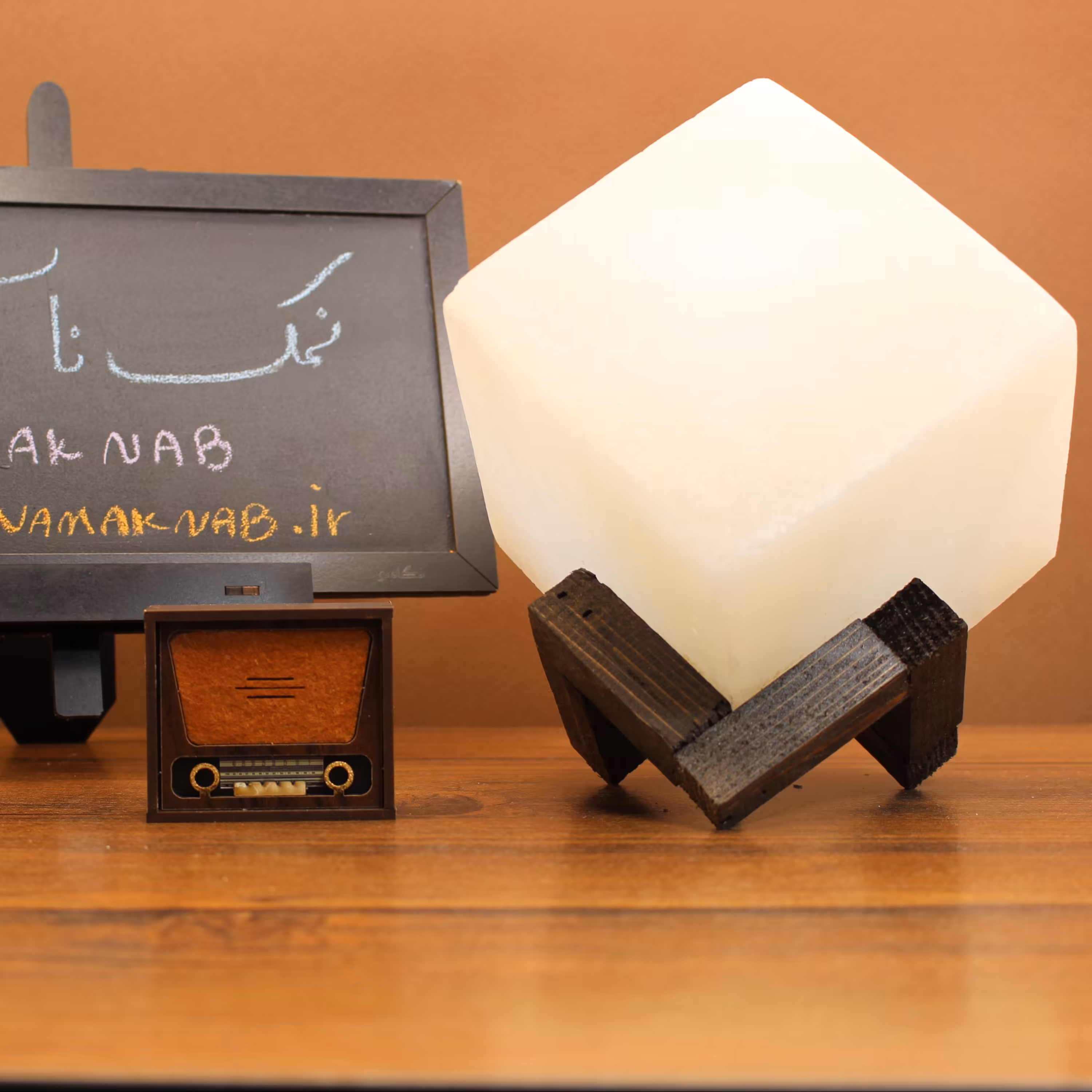 آباژور سنگ نمک  مدل کوییک( کوچک)کد 11