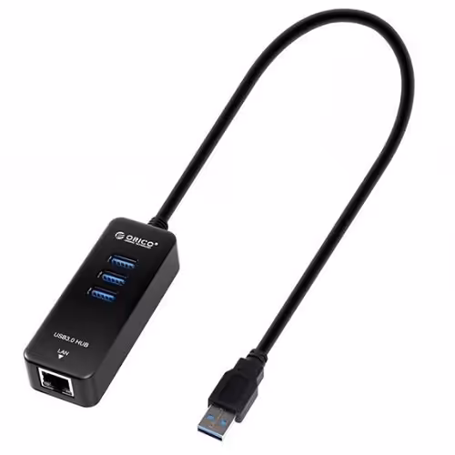 Orico HR03-U3 3-Port Hub with RJ45 Port