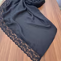 روسری تابستانی مشکی مزون اصیلا