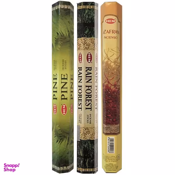 عود هم مدل RainForest Pine Saffron مجموعه 3 عددی