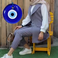 ست سه تیکه شلوار شومیز  سارافون تانیا