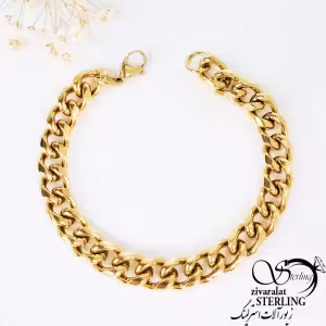 دستبند کارتیه (کارتیر) استیل طلایی کد 10795