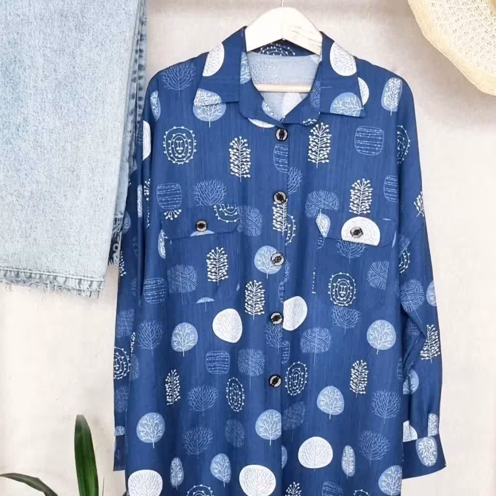 شومیزجیبداربسیارسبک وخنک جنس لینن