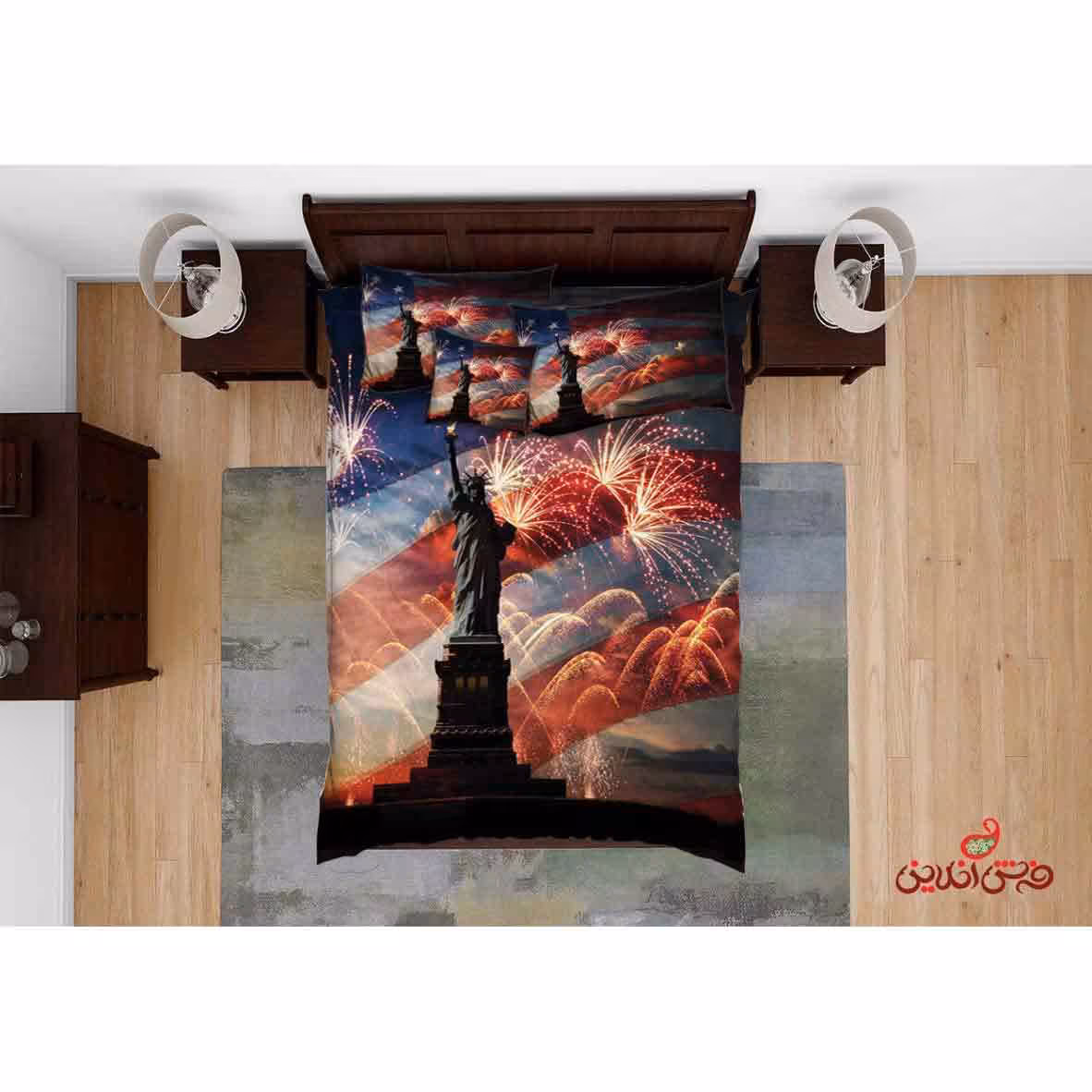 روتختی سه بعدی طرح مجسمه آزادی آمریکا کد 2697