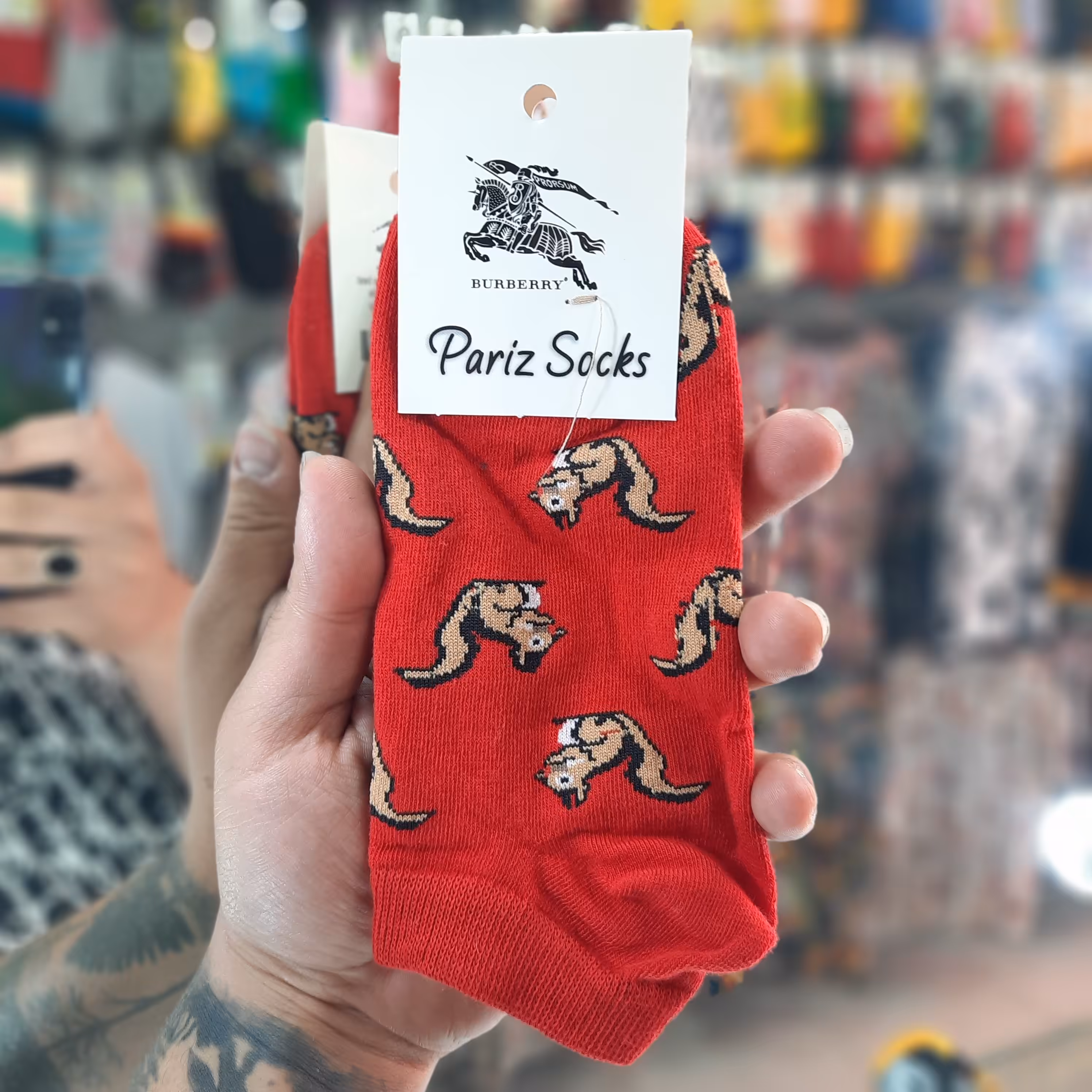 جوراب فانتزی نخی