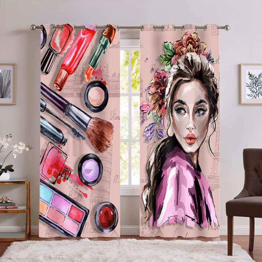 پرده پانچی شیک برای سالن زیبایی زنانه PK-7172