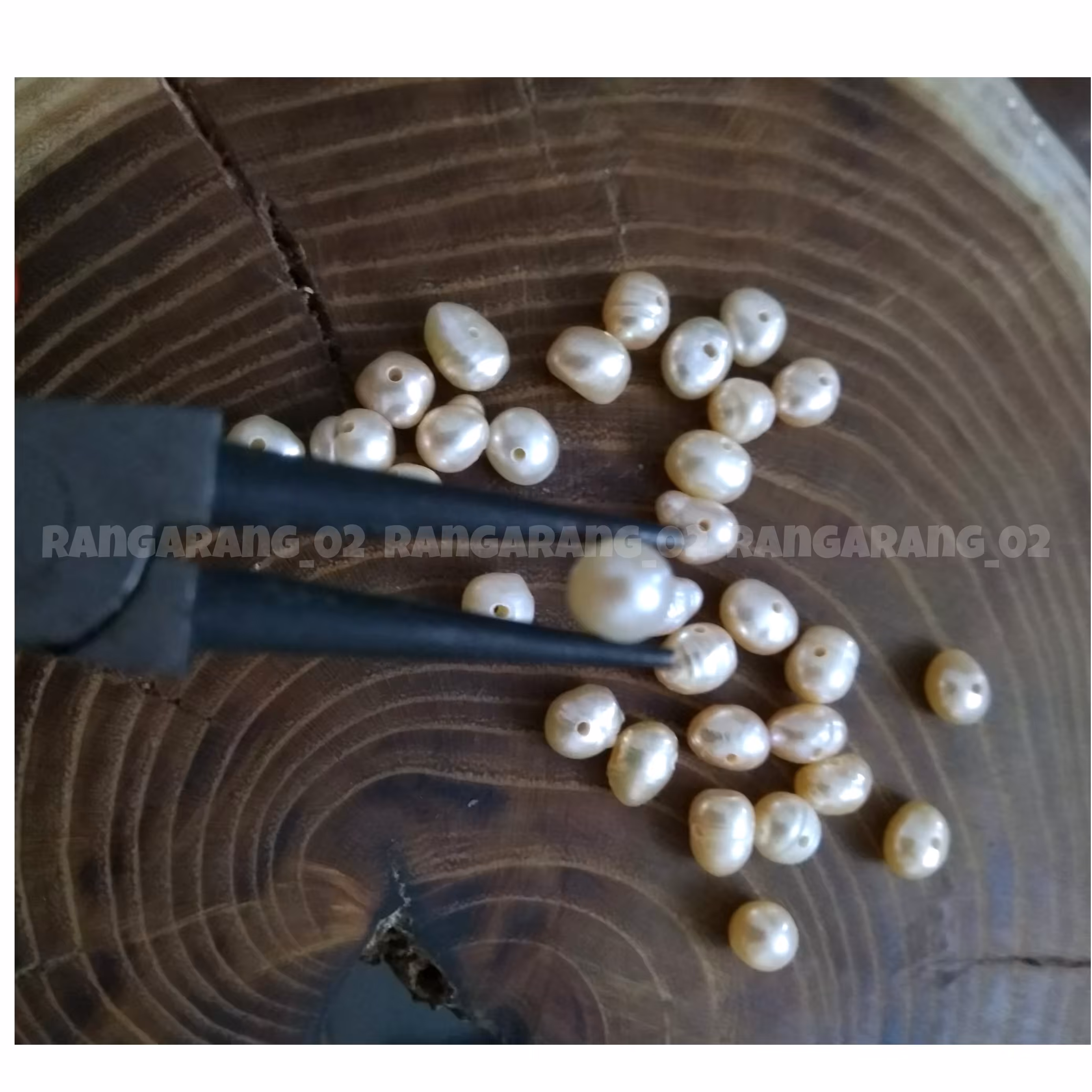 مروارید پرورشی سایز 6 (رز گلد)