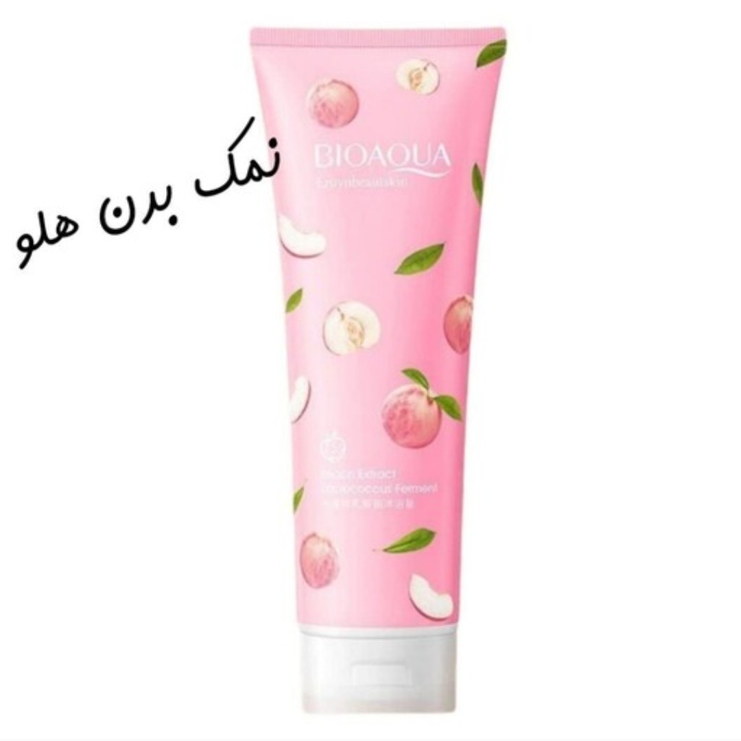 اسکراب و نمک بدن هلو ( لایه بردار جلوگیری از پیری پوست شاداب کننده روشن کننده پوست آرامش بخش)