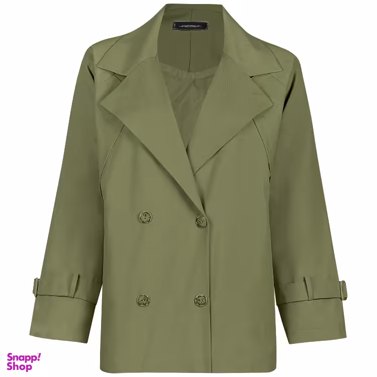 بارانی زنانه مدل لاوان رنگ سبز زیتونی