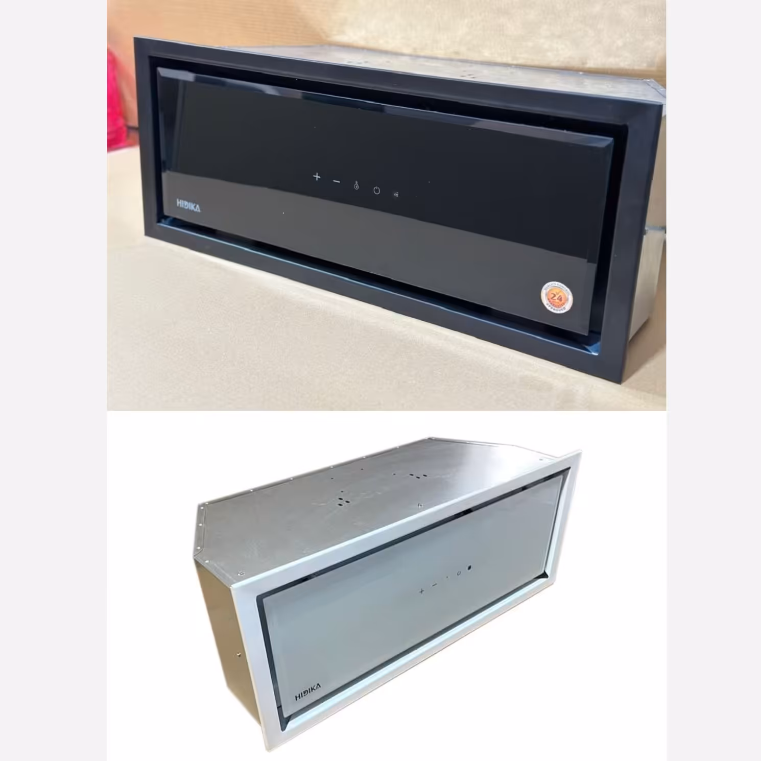 هود مخفی موتور توربو فلزی سنسوردار هیدیکا HIDIKA مدل پروتی سفید و مشکی با دوسال گارانتی ارسال پس کرایه