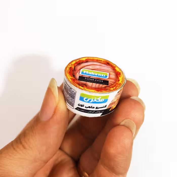 مگنت یخچال  مینیاتوری تن ماهی دودی مدل مکنزی