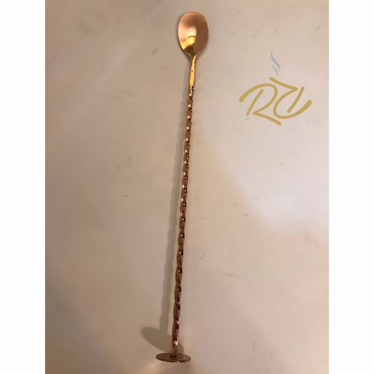 قاشق تال اسپون 30سانتی ته سکه ای طلایی