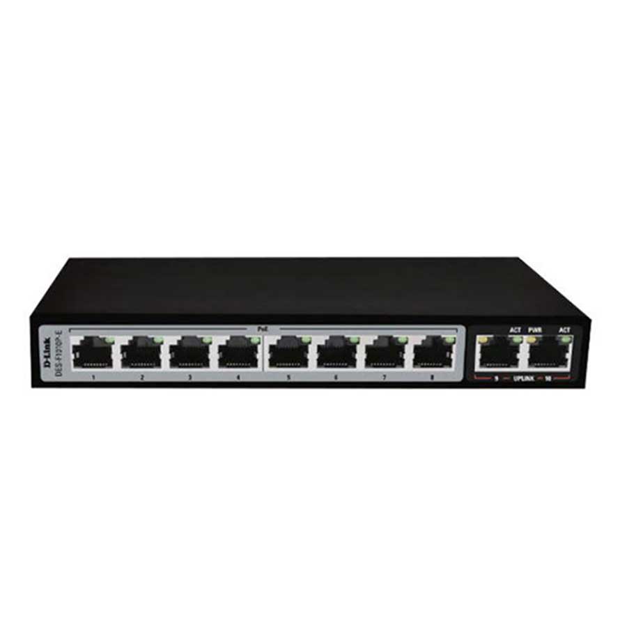 قیمت و خرید سوئیچ 10 پورت POE دی لینک مدل DGS-F1010P | یاس ارتباط