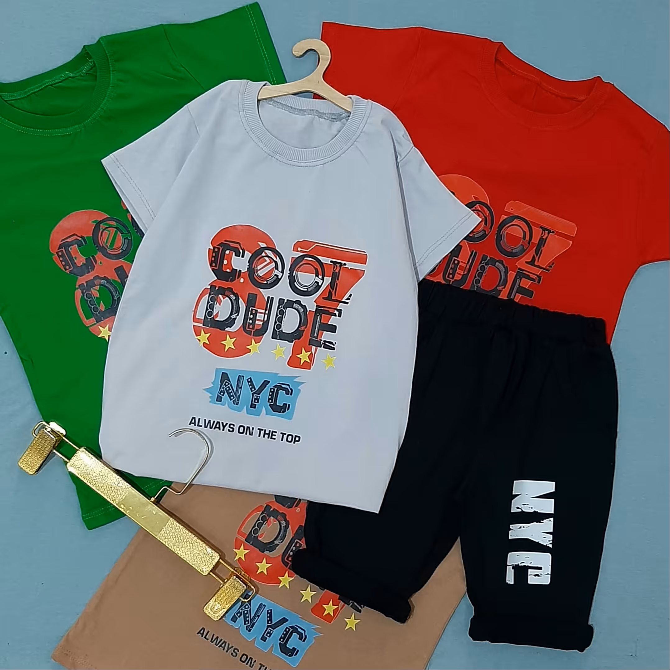 تیشرت شلوارک پسرانه سایز بزرگ