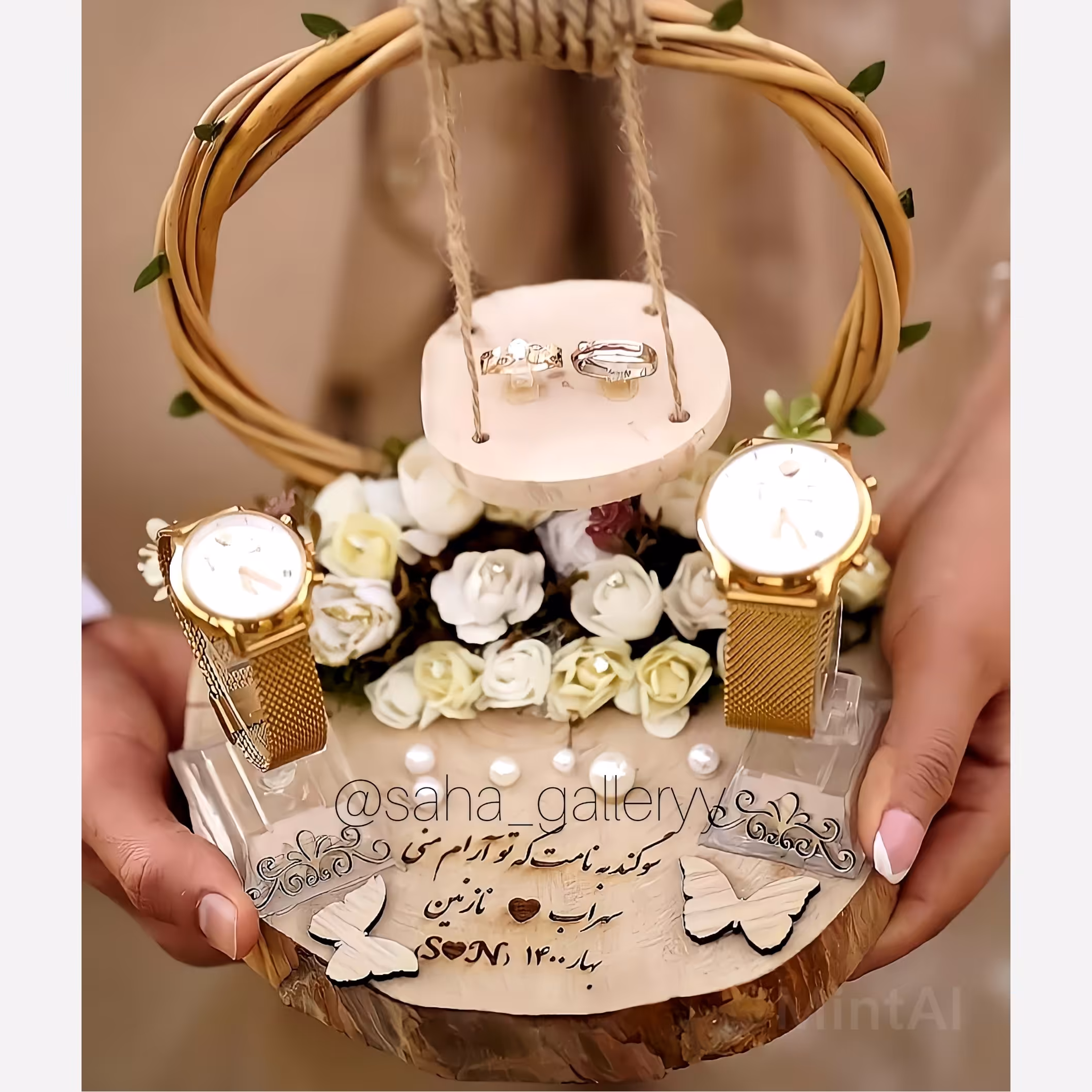 جاحلقه و جای ساعتی مدل روستیک 