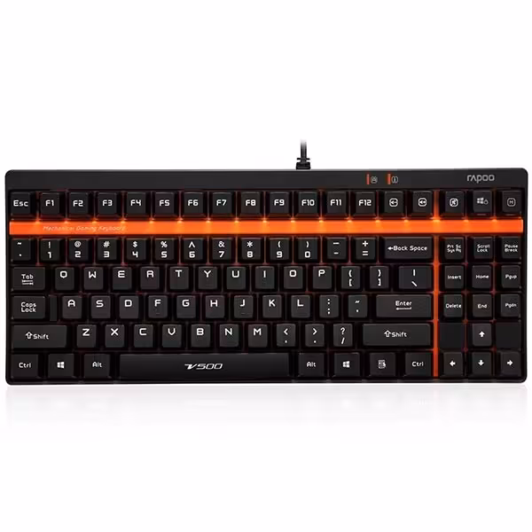 کیبورد با سیم گیمینگ رپو مدل وی 500