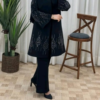 مانتو مجلسی کرپ مانتو مجلسی مازراتی مدل کت بلند مجلسی ارزو مازراتی درجه یک