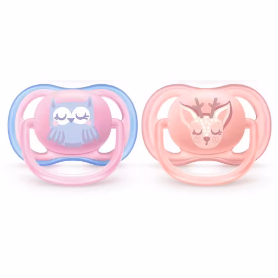 پستانک ارتودنسی اولترا ایر 0-6 ماه طرح جغد اونت Avent