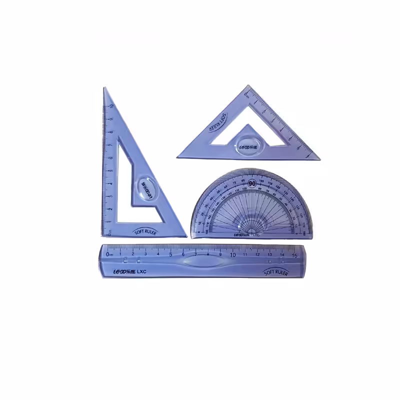 ست خط کش لئو مدل LXH5240 مجموعه 4 عددی