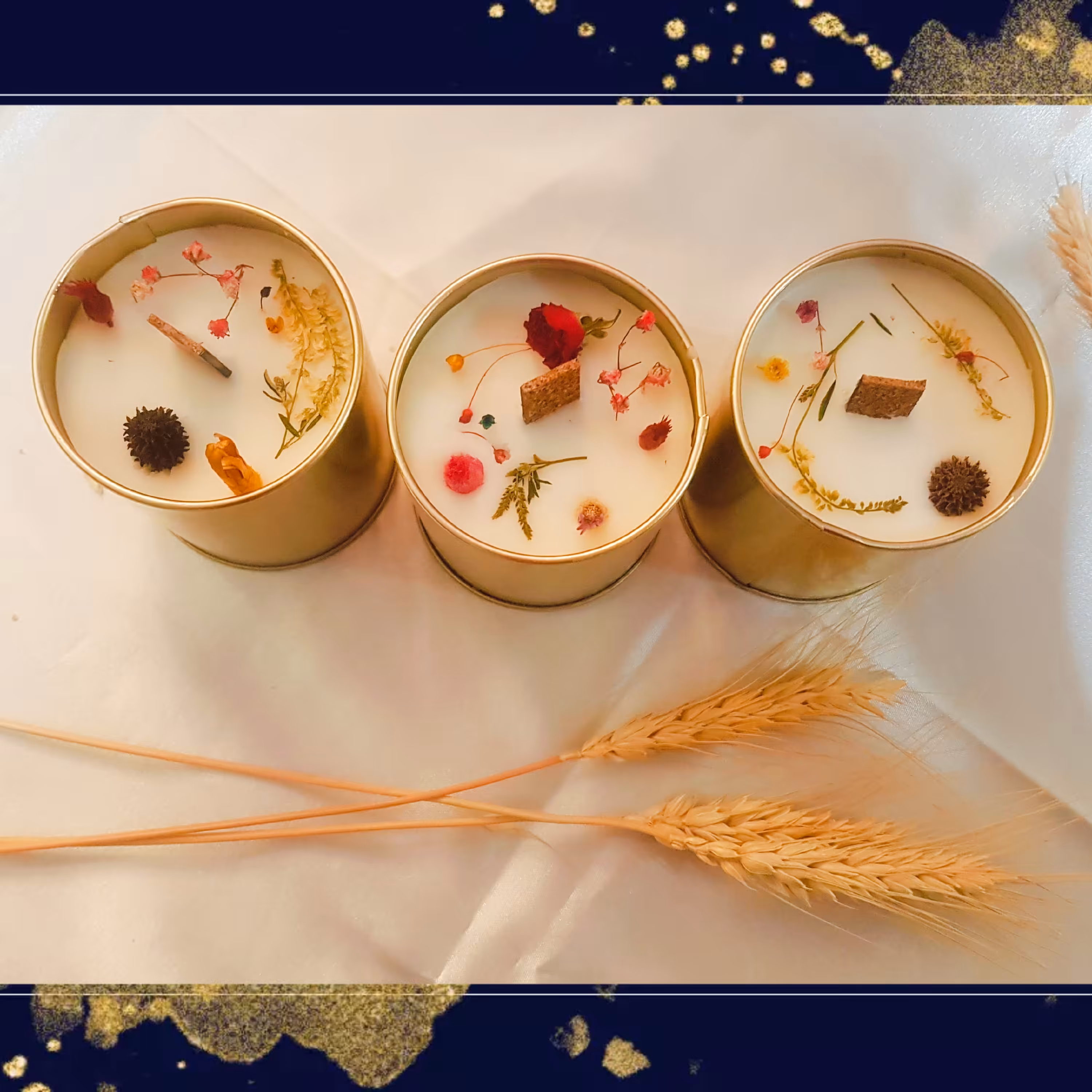 شمع قوطی با وکس نارگیل 