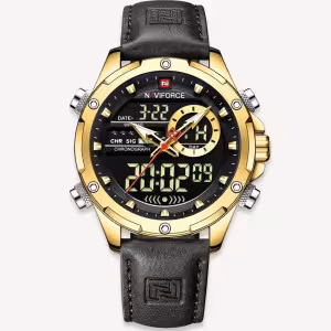 ساعت مچی مردانه ناویفورس اورجینال بند چرم NAVIFORCE