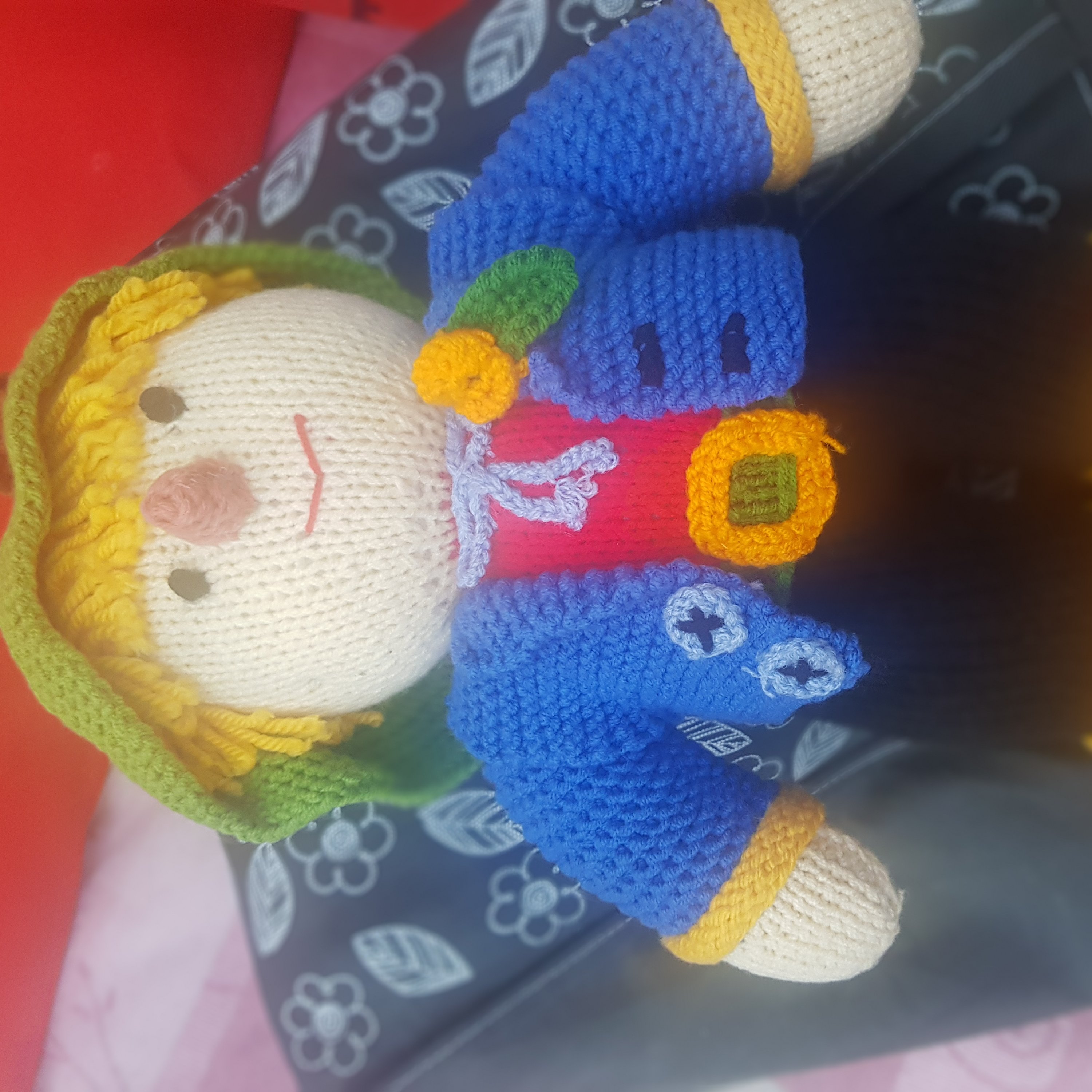 عروسک دست بافت با کاموا ترک
