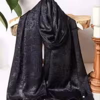 عمده شال مشکی اسلپ طرح پتینه