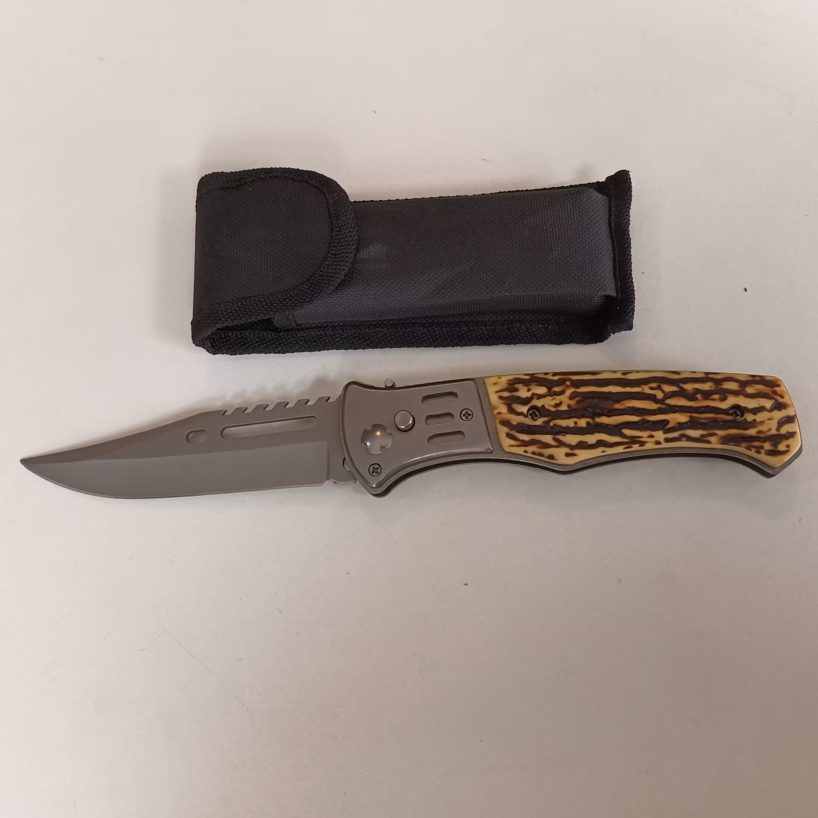 چاقو تاشو دسته استخوانی -کد 31