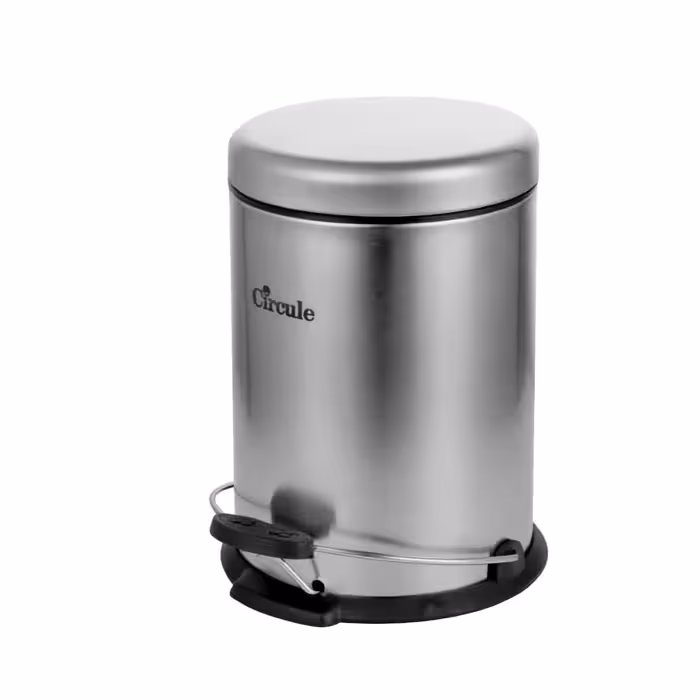 سطل زباله پدالی استیل 3 لیتری برند سرکوله 