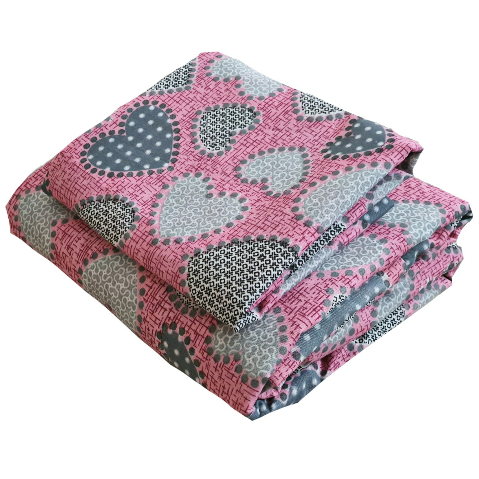 نیم ست کش دار تشک طرح قلبی یک نفره دو تکه