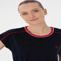 لباس خواب و لانژره زنانه سرمه ای یو اس پولو - فروشگاه لباس شهرمون