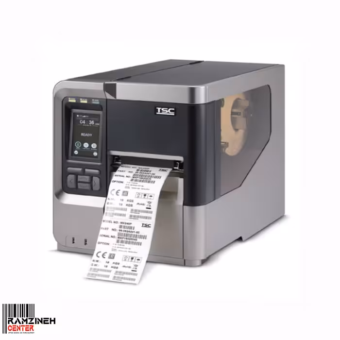 چاپگر لیبل صنعتی  TSC MX240 (بارکدپرینتر صنعتی تی اس سی) با ریواندر
