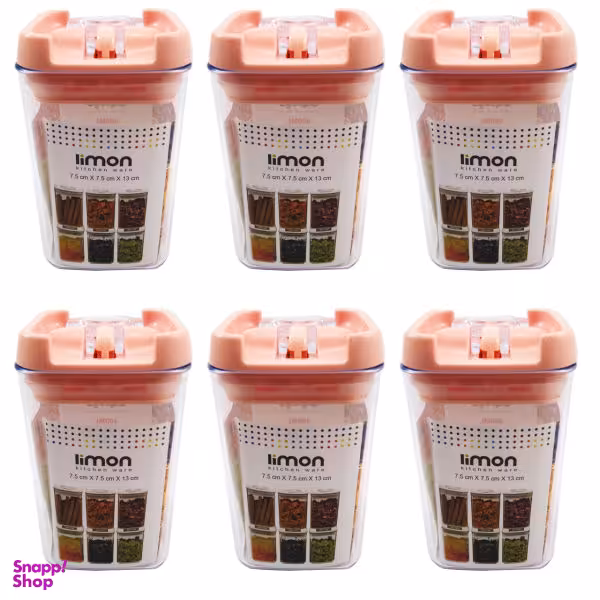 ست جا ادویه 6 پارچه لیمون مدل سارینا 2