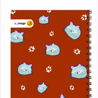 دفتر مقوایی سیمی 50 برگ زیماژ کد 11218