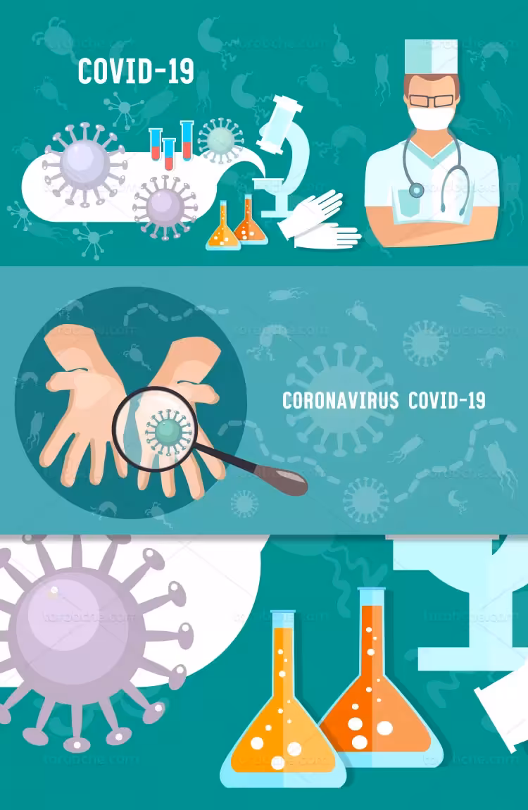 طرح کرونا ویروس با کیفیت | گرافیک با طعم تربچه