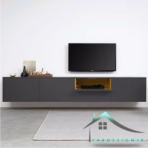 میز تلویزیون مدرن دودی