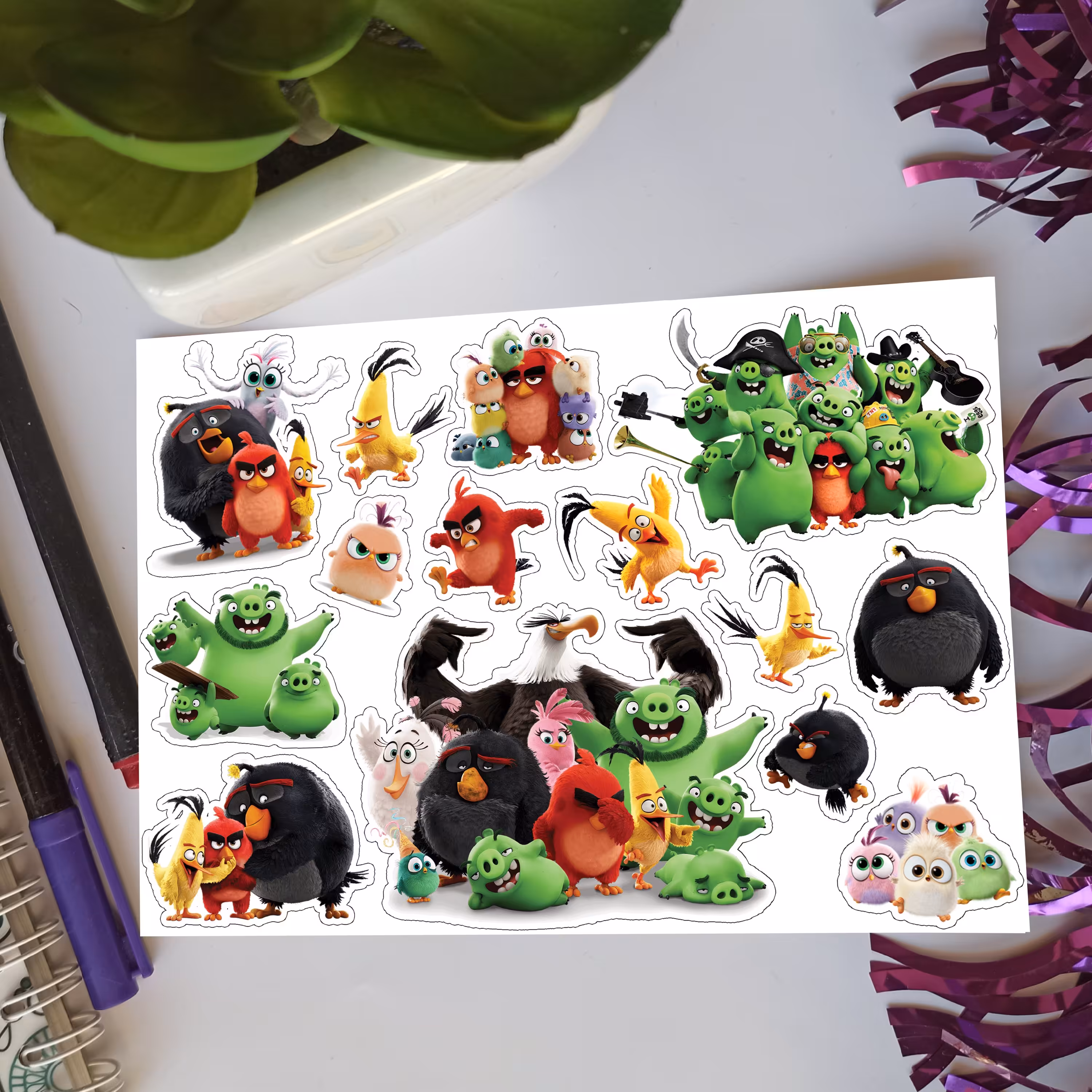 استیکر انگری بردز 