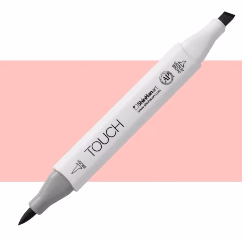 ماژیک راندو براش دو سر TOUCH شین هان کد R136 رنگ BLUSH